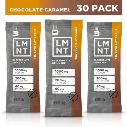 LMNT Zero-Sugar Electrolytes Powder (30 Pack) Chocolate Caramel Dubai